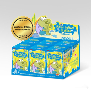 100% Original POP MART GONG creativo <span class=keywords><strong>Bob</strong></span> <span class=keywords><strong>esponja</strong></span> SquarePants Bikini Bottom Buddies colgante de felpa Linda caja ciega blanda - Product Image 1