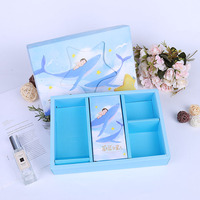 Boîte cadeau rigide en carton style tiroir, plusieurs compartiments, emballage alimentaire de luxe pour cupcakes, idéale pour les coffrets cadeaux de fête