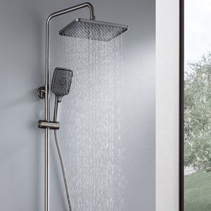 Soffioni <span class=keywords><strong>doccia</strong></span> lavorate <span class=keywords><strong>in</strong></span> ottone bagno Display digitale rubinetti da bagno caldo e freddo cielo stellato bianco <span class=keywords><strong>doccia</strong></span> Set - Product Image 1