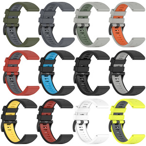 <span class=keywords><strong>Correa</strong></span> de Silicona Original BEEFLYPOWER para Reloj Inteligente, Conector de Metal, <span class=keywords><strong>Correa</strong></span> Deportiva de Dos Colores para <span class=keywords><strong>Garmin</strong></span> <span class=keywords><strong>Fenix</strong></span> 7/7X <span class=keywords><strong>Pro</strong></span> 22mm 26mm - Product Image 1