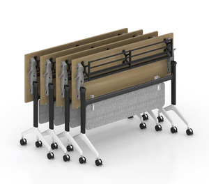 Struttura pieghevole della scrivania dell'ufficio di addestramento della mobilia moderna della scuola con il tavolo pieghevole dell'ufficio della ruota mobile - Product Image 4