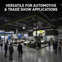 YTSF-I24 Stand d'exposition portable pour salon professionnel, en aluminium, avec sublimation par transfert thermique, pour présentation de produits automobiles, facile à assembler