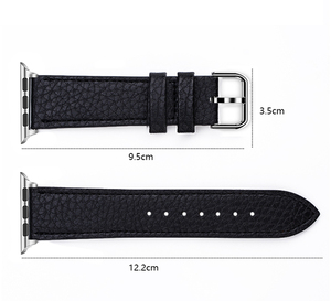 สายนาฬิกาหนัง PU ลายลิ้นจี่สำหรับ iWatch SE Series 4 5 6สำหรับ <span class=keywords><strong>Apple</strong></span> <span class=keywords><strong>Watch</strong></span> band 38 <span class=keywords><strong>40</strong></span> 41 42 44 45 <span class=keywords><strong>mm</strong></span> - Product Image 6