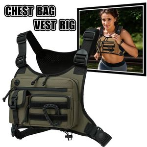 Riñonera al por mayor para hombre y mujer, chaleco para correr y senderismo, mochila EDC impermeable antirrobo, para deportes al aire libre y entrenamientos. - Product Image 5