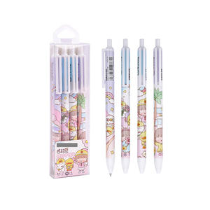 Juego de Bolígrafos de Gel Kawaii para Estudiantes, con Logotipo Personalizado, Retráctiles, de Plástico, Ancho de Escritura de 0.5 mm, Tinta Multicolor, Regalo al por Mayor - Product Image 2