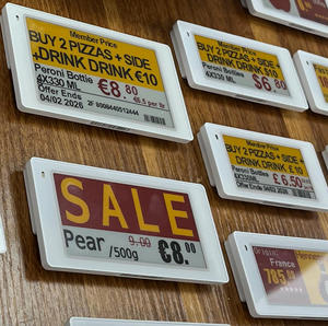 Etiqueta Electrónica de Precio Digital para Exhibición en Estantes, Solución para Máquinas Expendedoras de Snacks, Sistema ESL para Supermercados, Etiqueta de Precio Digital BLE, Etiqueta de Precio Electrónica - Product Image 1