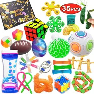 PT Trending Fidget Sensory Toy Mystery Box Bubble Popper Stress Relief Fidget Toy Advent Calendar Adhd Pop Fidget Toys Adults