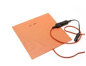 12v 100w Silicone Electric Food Heating Pad For Pizza Delivery Bag