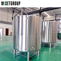 3000L 5000L 6000L Réservoir de stockage d'eau liquide bière lait personnalisé Réservoirs isolés en acier inoxydable avec pression