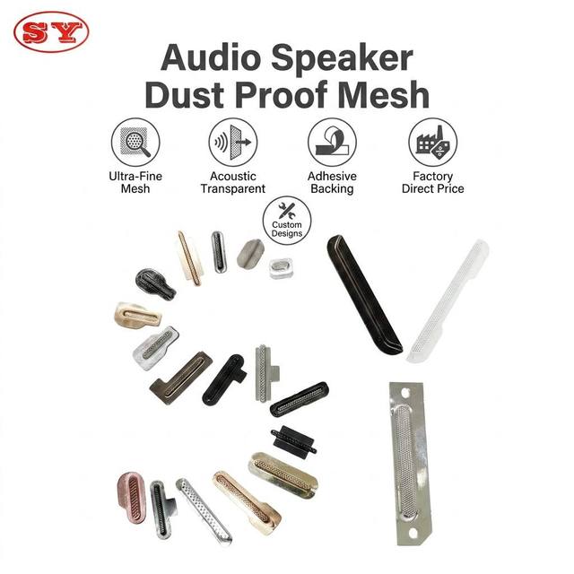Manufacturer-produced Woven-Mesh Speaker Grilles Audio Speaker Dust Covers Custom-Made Hardware Stampings Made in China