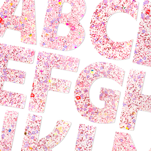 Parches <span class=keywords><strong>de</strong></span> Lentejuelas con Letras del Alfabeto en Color Rosa Brillante, Set <span class=keywords><strong>de</strong></span> Insignias Bordadas <span class=keywords><strong>de</strong></span> la A a la Z, Apliques <span class=keywords><strong>Pastel</strong></span> Termoadhesivos para Ropa, Bolsos y Accesorios DIY - Product Image 2