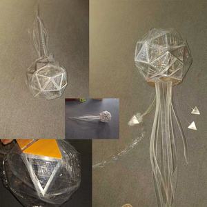 생생한 프로젝트 샹들리에 비행 리본 해파리 펜던트 조명 장식 아트 디자인 조명 - Product Image 4