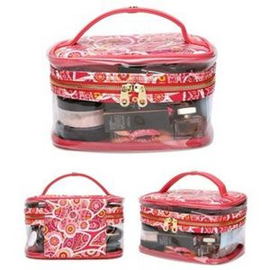 Estuche de Maquillaje de Muestra Gratuita, Maleta de Viaje Portátil Grande, Personalización Profesional con Impresión de Logotipo, Bolsa de Maquillaje Transparente de PVC - Product Image 5