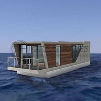Péniche flottante Construction d'eau Maison flottante Bateau Fête de l'eau Bateau Hôtel Bateau