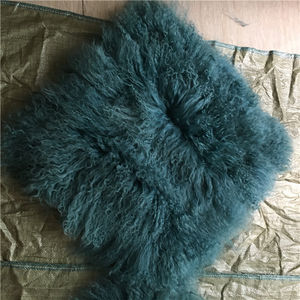Almohada <span class=keywords><strong>Chinchilla</strong></span> de cordero tibetano de <span class=keywords><strong>pelo</strong></span> largo - Product Image 2