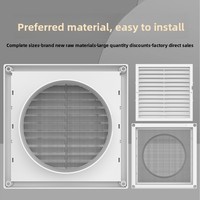Grille d'aération carrée moderne en plastique de haute qualité 100-150 mm pour systèmes CVC, conduits de ventilation et climatisation hôtelière