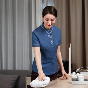 Hotel recepcionista y ama de llaves uniformes poliéster/algodón Primavera Verano otoño Unisex multifuncional para USO HOTELERO - Product Image 2