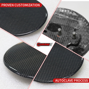 Recién llegado, tapa de tanque de combustible para coche, estilo OEM, de fibra de carbono seca, para piezas de carrocería Ferrari 458 - Product Image 2