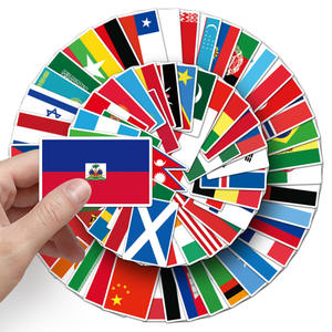2026 Football World USA Mexico Canada Haiti Creative Graffiti Flag Stickers Fashion Waterproof Vinyl Decals Sticker
