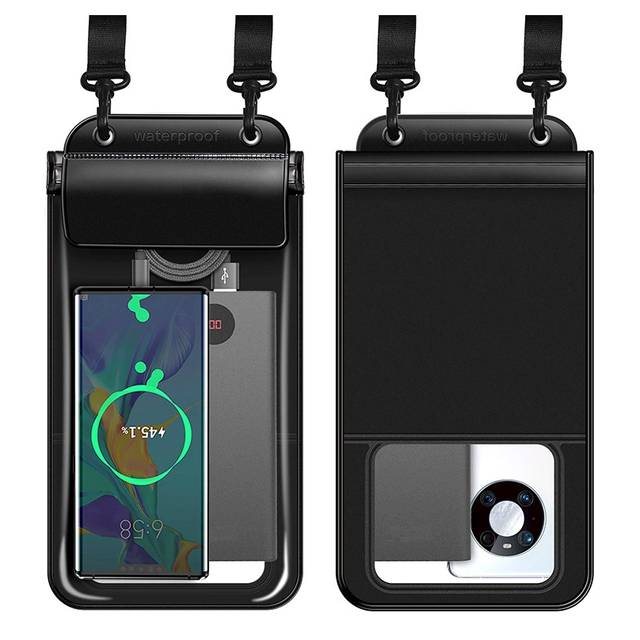 7.5inch 30m IPX8 Zipper Seal Mobile Phone Waterproof  Pouch Pack Case Smart Cell Phone Swim Waterproof Crossbody Travel Bag