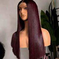 Pelucas vietnamitas lisas de cabello humano 100% natural, SDD Super Double Drawn, listas para usar, pre-cortadas, HD, sin pegamento, con encaje frontal.