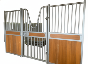 Kandang Kuda Eropa Mewah dengan Pintu Engsel, Kokoh, Prefabrikasi untuk Peternakan Luar Ruangan, Rangka Baja Galvanis, Dapat Disesuaikan - Product Image 5