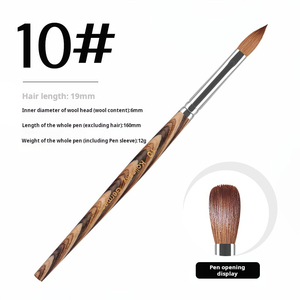 Pinceau à ongles Kolinsky pour extension d'acrylique, stylo personnalisé avec logo, vente en gros, pinceau professionnel pour poudre acrylique et nail art en salon - Product Image 5