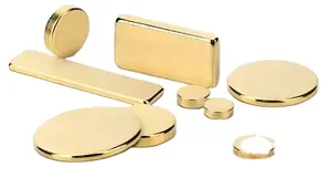 Neodymium Permanent Magnet With Gold Coating