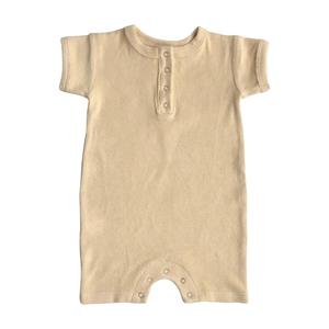 Mono de bebé unisex de rizo, pelele de manga corta para niños y niñas, traje de una pieza suave de verano - Product Image 2