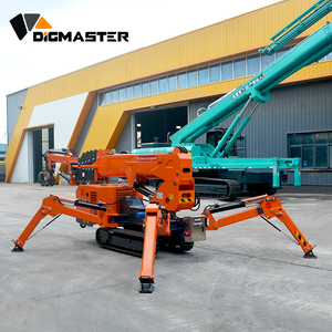 Мобильный мини-кран DigMaster с телескопической стрелой 3, 4, 5, 8, 10 тонн, поворот на 360 градусов, гусеничный, гидравлический, высота подъема 15 м, с выносной стрелой (флай-джиб) - Product Image 3