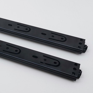 Rail de glissière silencieux à trois sections, 36 pouces, épaisseur 1,2 mm, double rangée de roulements à billes en acier pour tiroir d'équipement - Product Image 4