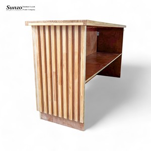 Mesa de Bar plegable de madera duradera moderna para alquiler de eventos de sala de estar de hotel-diseño único para cualquier ocasión - Product Image 4