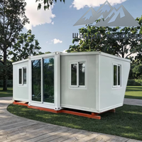 Maison de conteneur extensible moderne Wayon, maison d'hôtes préfabriquée à 2 chambres pour complexe hôtelier