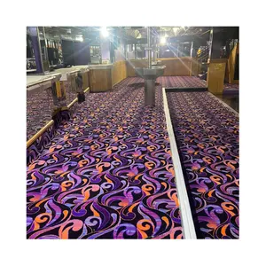 HENGJIU OEM Eco friendly customize Entertainment place cruise Printed tuffting carpet walltowall carpet