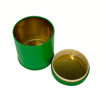 Boîte en métal à impression personnalisée de qualité alimentaire pour l'emballage de bonbons en poudre de chocolat Boîte ronde en fer blanc avec couvercle