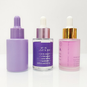 Round Oil Serum Glass <b>Dropper</b> <b>Bottle</b> 20ml 30ml Eye Rose Gold <b>Dropper</b> Glass <b>Dropper</b> <b>Bottle</b> - Product Image 3