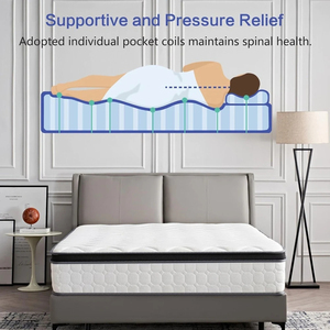 Matelas en mousse compressée taille Queen 30 cm d'épaisseur Écologique Faible MOQ 1 pièce Chine Guangzhou Foshan Meubles Hôtel Villa - Product Image 5