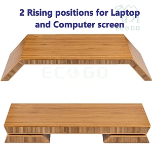 Durable Bamboo Monitor Desk Riser Stand Ajustable Rising Laptop Desk Nuevo diseño Laptop Table Adecuado para PC - Product Image 2
