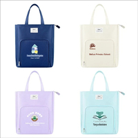 Sac à main personnalisé pour femme, couleur macaron, sac à bandoulière étudiant, sac de classement étanche à fermeture éclair, cartable pour filles
