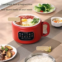 Cuisinière électrique, cuiseur à riz 3L grande capacité, multifonction intelligent, pot épais antiadhésif, 800W-1000W, garantie 6 mois, usage domestique