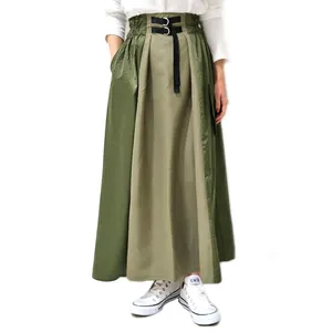 Модная Повседневная Свободная Женская юбка-клеш, длинная юбка для женщин