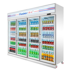 Frigorifero Verticale a <span class=keywords><strong>Doppia</strong></span> Porta Trasparente per Supermercati - Product Image 3