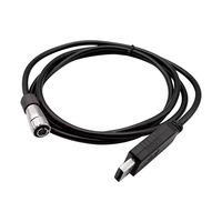 Câble de données USB 6 broches DOC210 compatible avec les stations totales Sokkia CX FX SX des séries ES OS – Câble de connexion pour instruments de topographie