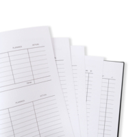 A5 couverture rigide planificateur d'impression personnalisé carnet de notes quotidien et mensuel pour économiser de l'argent Journal planificateur de budget financier