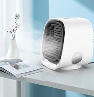 Ventilateur de refroidissement d'air et d'eau de bureau, mini ventilateur de table portable USB, veilleuse, mini ventilateur portable, protection de la coque, ventilateur de table à brume