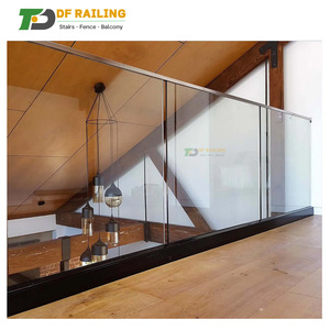 MDF U kênh boong cầu thang kẹp kính không khung lan can trượt cửa kính phụ kiện phần cứng đường ray hàng rào Spigot kẹp - Product Image 1