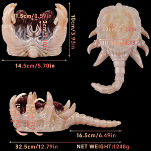 الأكثر مبيعًا أداة استمناء بتصميم soultroper Facehugger مع قناة واحدة واقعية للجلد الاستمناء الناعم لاستمناء الذكور - Product Image 5