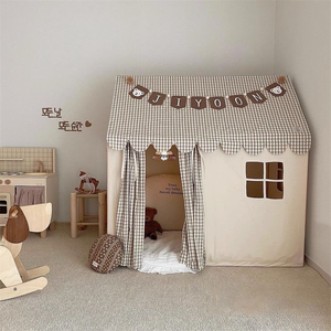Niños Niñas Interior Exterior Beige Algodón Juguetes Tienda Ventana Casa <span class=keywords><strong>de</strong></span> juegos Princesa <span class=keywords><strong>Castillo</strong></span> Niños Tipi Tienda - Product Image 2