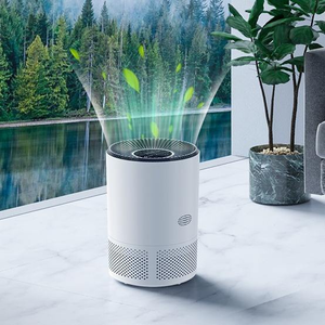 Purificateur <span class=keywords><strong>d</strong></span>'air pour la maison avec filtre HEPA pour animaux de compagnie Allergies Fumée Poussière Élimination des odeurs Nettoyant silencieux pour chambre Bureau Salon - Product Image 2