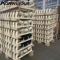 GB High Strength Low Vibration 35 Degree Troughing Idler untuk Pabrik Batubara, Semen, dan Agregat